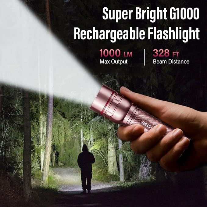 Rechargeable Flashlights High Lumens, G1000 Super Bright Flash Light 2 Pack - Image 7