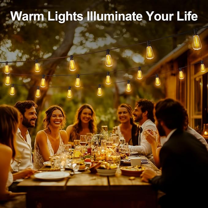 MGVIH Outdoor String Led Patio Lights - 150Ft 45M Outside Waterproof Light ST38 - Image 5