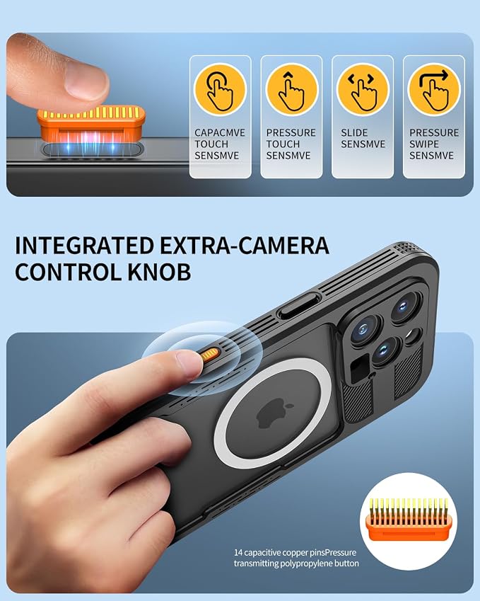 Lanhiem Magnetic for iPhone 16 Pro Max Case, Built-in Privacy Screen Protector - Image 8