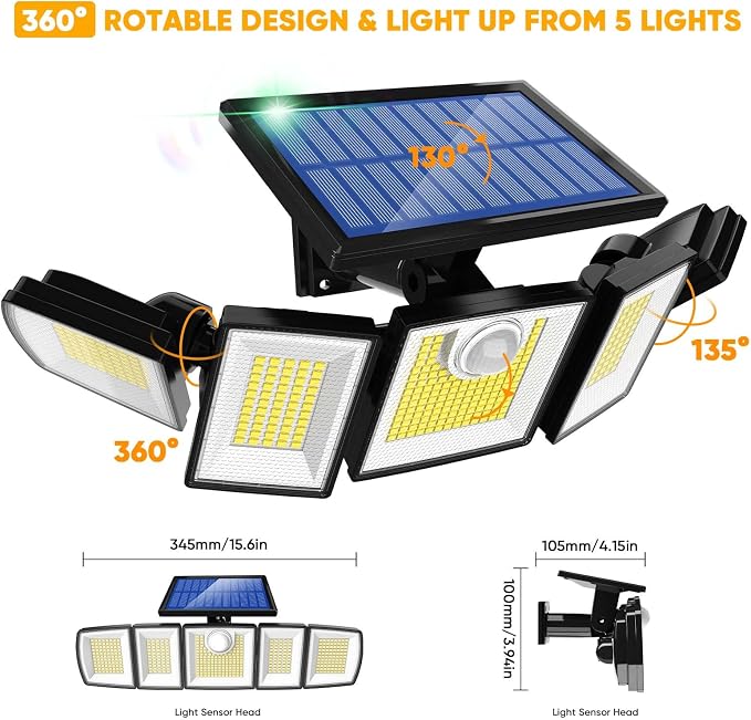MDCMDCM Solar Lights Outdoor - Image 8