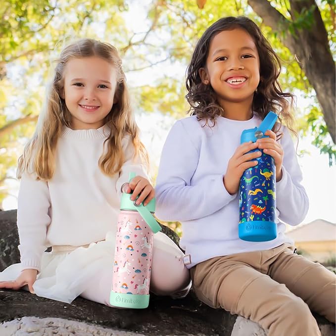 Fimibuke Kids Insulated Water Bottle, 18oz BPA FREE 18/8 Stainless Steel Kids - Image 7