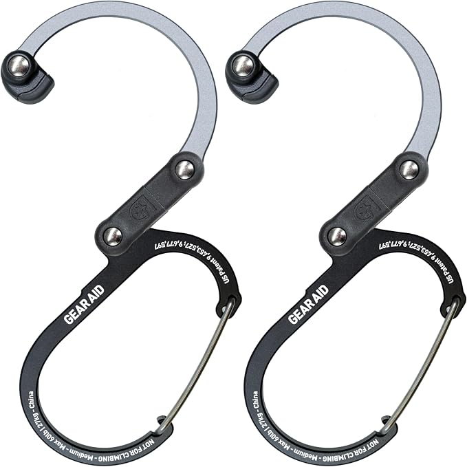GEAR AID HEROCLIP 360° Swivel Carabiner Gear Clip and Hook by GEARAID