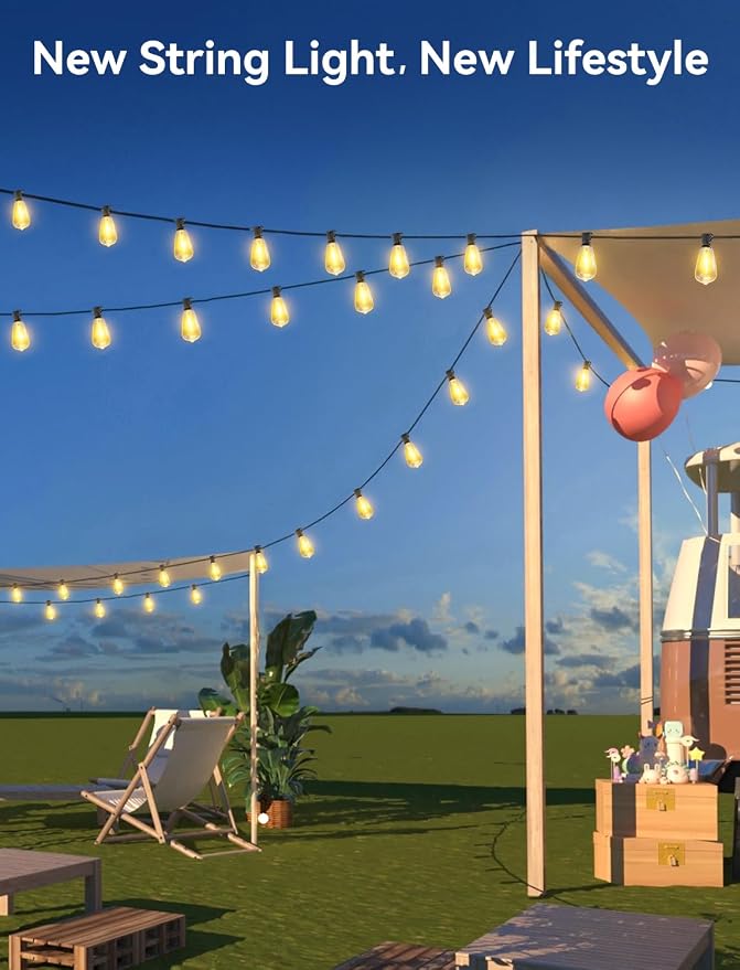 Brightever 100FT Solar String Lights Outdoor Waterproof - Image 7