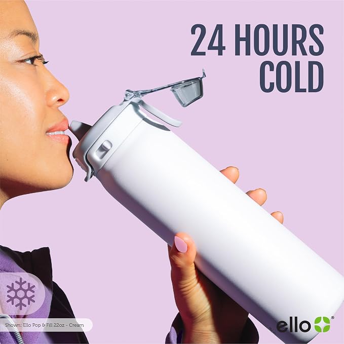 Ello Pop & Fill 32oz Stainless Steel Water Bottle - Image 9