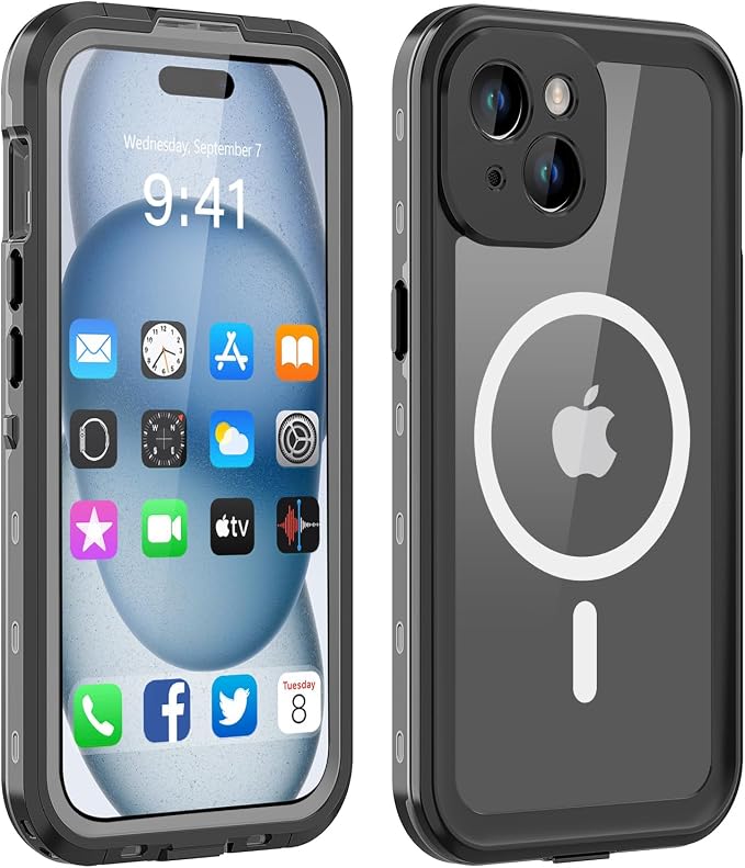 for iPhone 15 Plus Case Waterproof | Shockproof Dust Proof Phone Case Cover by LOVEBEIDI