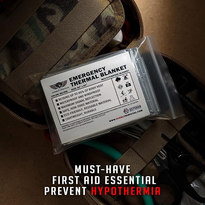 EVERLIT Survival Emergency Mylar Thermal Blankets -Space Blanket Survival kit - Image 5
