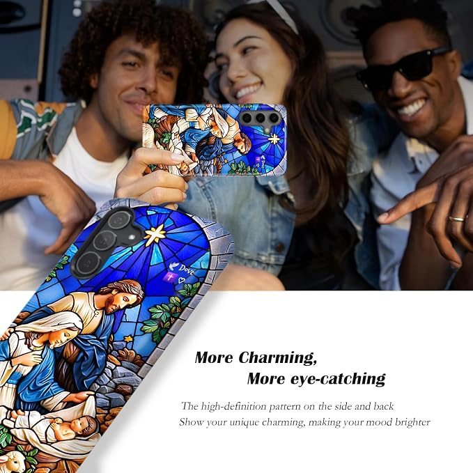 Compatible for Samsung Galaxy A37 5G Case, Dual Layer Heavy Duty 2 in 1 - Image 4