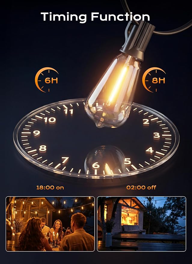 Minetom 77FT Outdoor String Lights - Image 4
