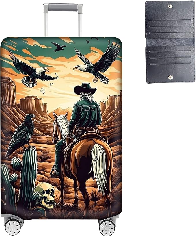 Luggage Cover Protector for 22-24 Inch Suitcases, TSA Approved Elastic Travel by Unknown
