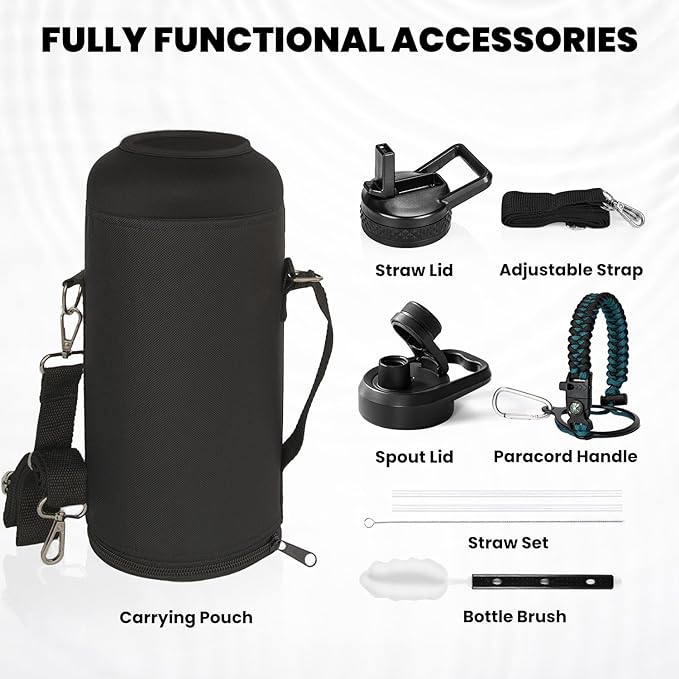 RAYMYLO Insulated Water Bottle 87 oz, Triple Wall Vacuum Stainless Steel - Image 6