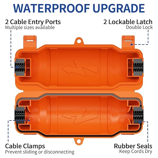 6 Pack Outdoor Extension Cord Safety Cover - Image 3