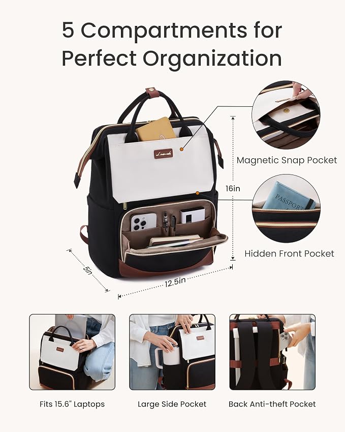 LOVEVOOK Laptop Backpack for Women - Image 5