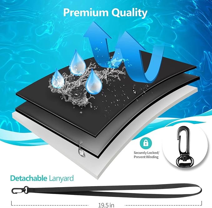 6 Pack 8.5" Waterproof Cell Phone Pouch - Image 4