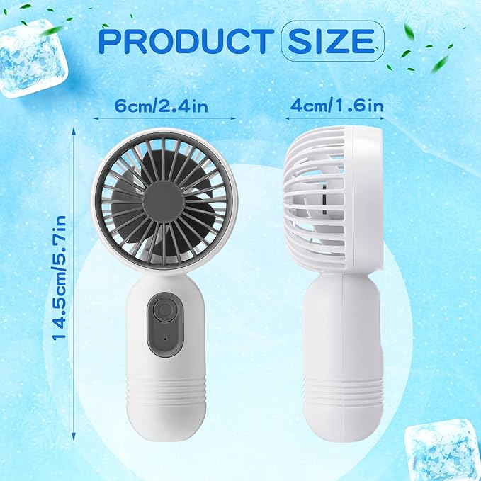 Rossesay 1 Pcs Mini Portable Fan Bulk Cute Handheld Lightweight Small Little - Image 2