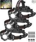 KYEKIO 3Pack Rechargeable Headlamps by KYEKIO