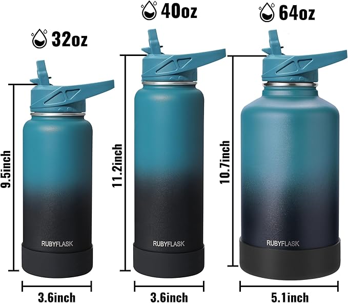 RUBYFLASK 40oz Insulated Water Bottle - Image 6