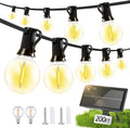 Solar Lights Outdoor Waterproof: G40 60M 200FT Shatterproof Bulbs Patio Lights by Unknown