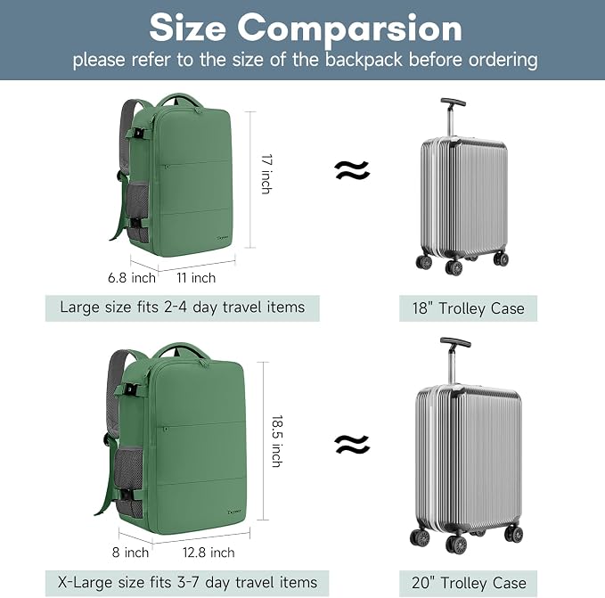 Taygeer Travel Backpack for Women Men, 40L Airline Approved Carry On Backpack - Image 4