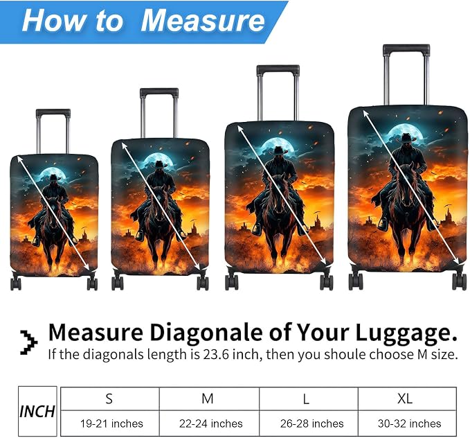 Luggage Cover Protector for 26-28 Inch Suitcases, TSA Approved Elastic Travel - Image 2