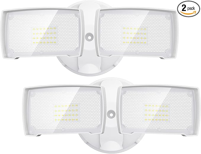 LEPOWER 2 Pack 28W 3000LM ‌LED Security Flood Light‌ ‌Outdoor‌, Switch by LEPOWER