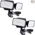 LUTEC 2 Pack 21W Plug in Motion Sensor Light Outdoor, Flood Lights Outdoor by LUTEC