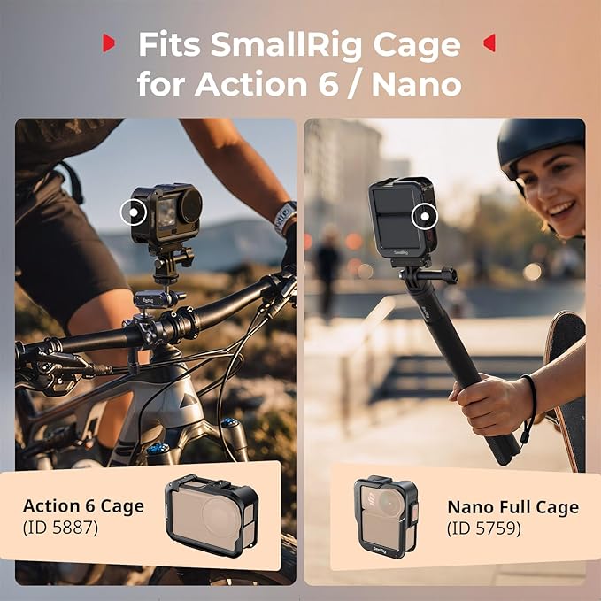 SmallRig Action 6 / Nano Magnetic Quick-Release Adapter Mount - Image 6