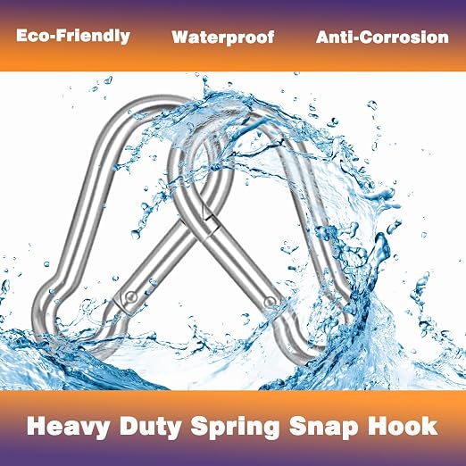 30PCS M6 Heavy Duty Carabiner Clip, 2.36Inch Snap Hook Quick Link Small - Image 5