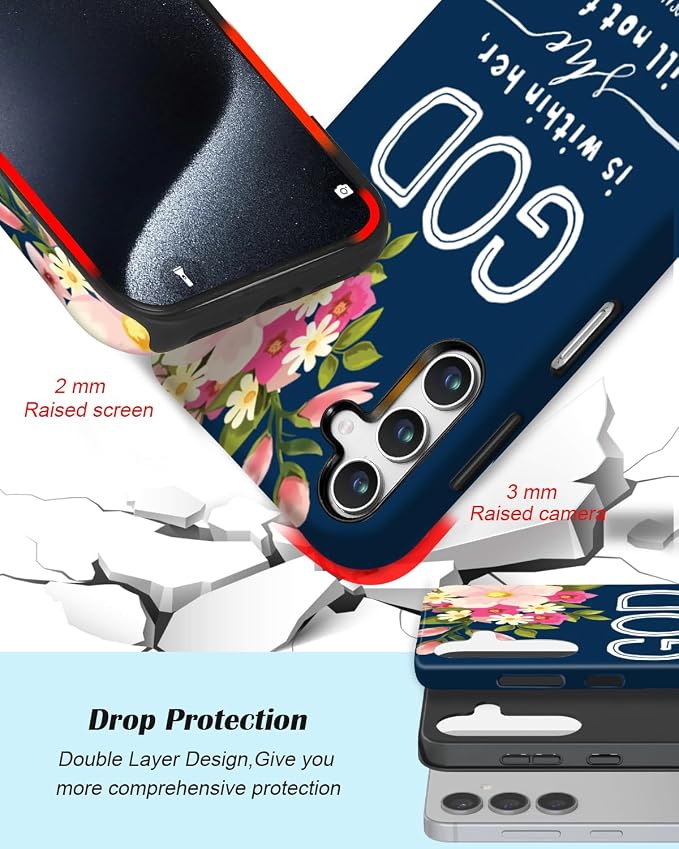 Compatible for Samsung Galaxy A57 5G Case, Dual Layer Heavy Duty 2 in 1 - Image 3
