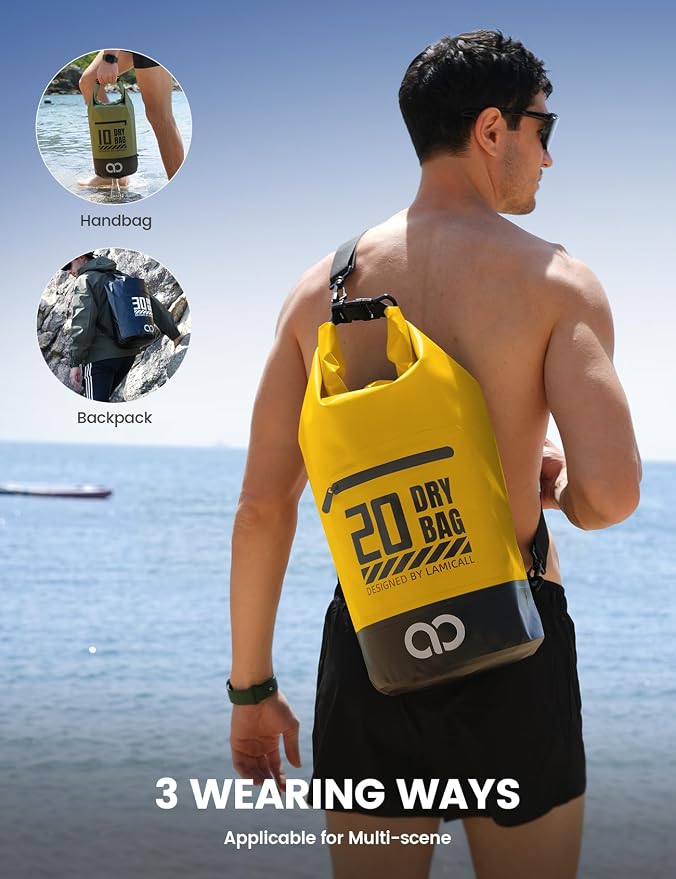 Lamicall Dry Bag Waterproof Backpack - 5L/10L/20L/30L/40L Large Water Proof Bag - Image 5