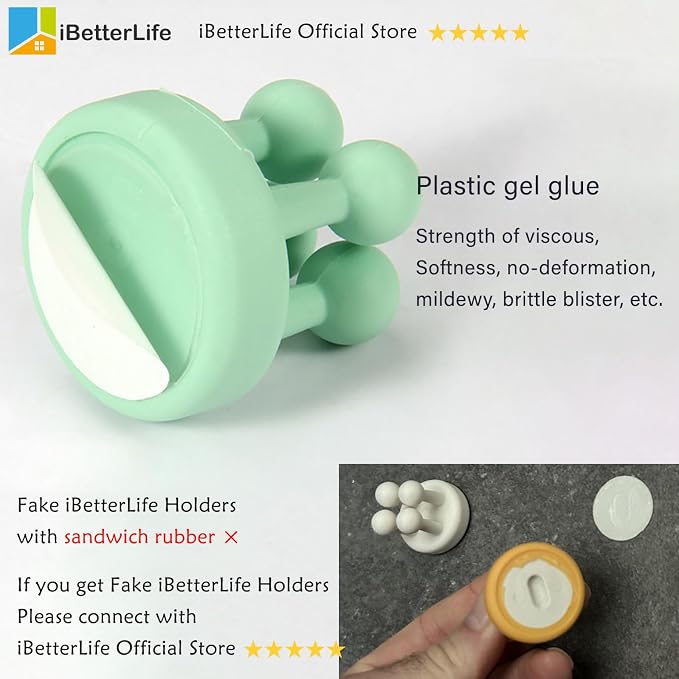 iBetterLife Adhesive Silicone Toothbrush Holder - Image 8