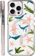 Case for iPhone 14 Pro, Sealife Whale Ocean Wildlife Clear Phone Case by Toulas