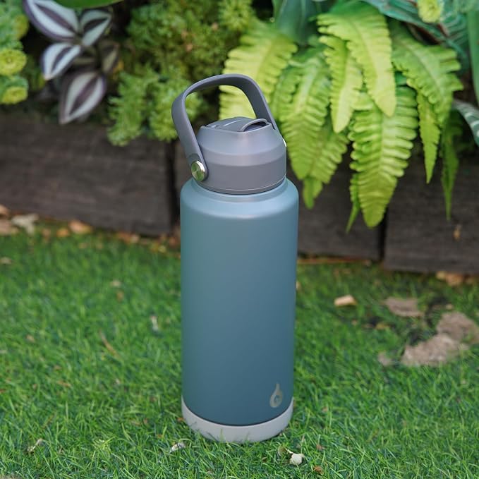 BJPKPK Water Bottle with Straw Lid, 32oz Vacuum Insulated Water Bottles - Image 7