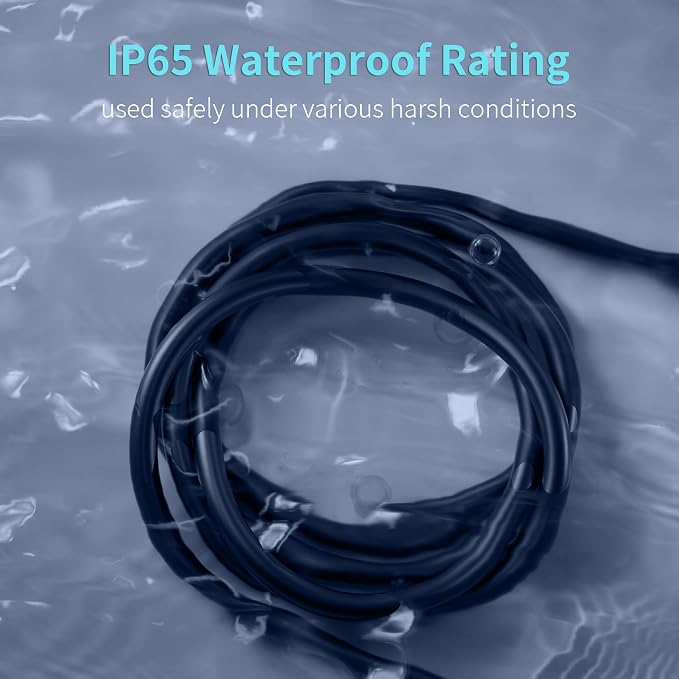 Energeaster 16/3 25 Ft 3 Outlet Extension Cord Outdoor Waterproof, 3 Prong - Image 4