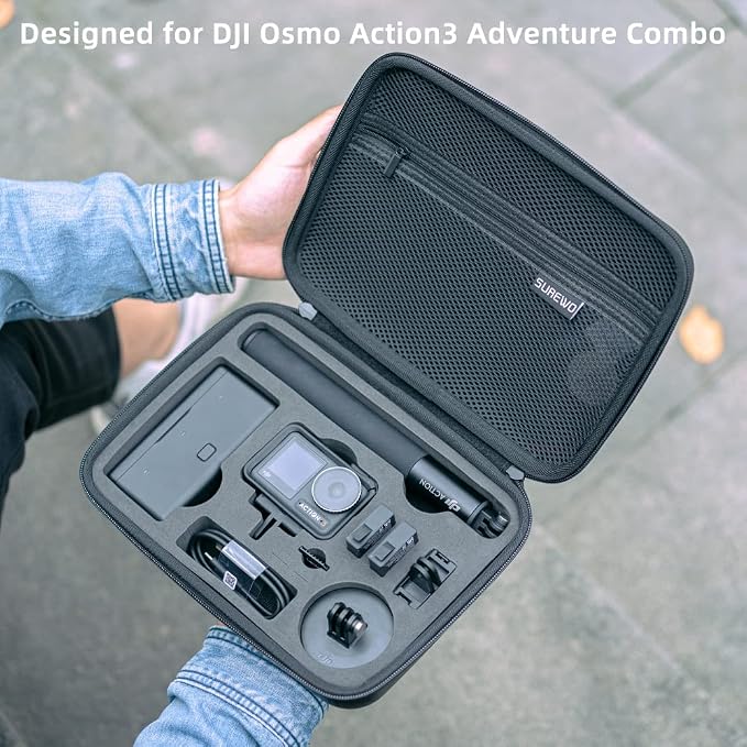 SUREWO Surface-Waterproof DJI Osmo Action 6 Carrying Case, Travel Portable Bag - Image 2