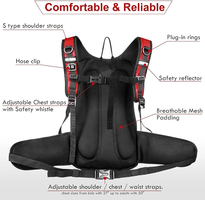 Mothybot Hydration Pack, Insulated Hydration Backpack - Image 4