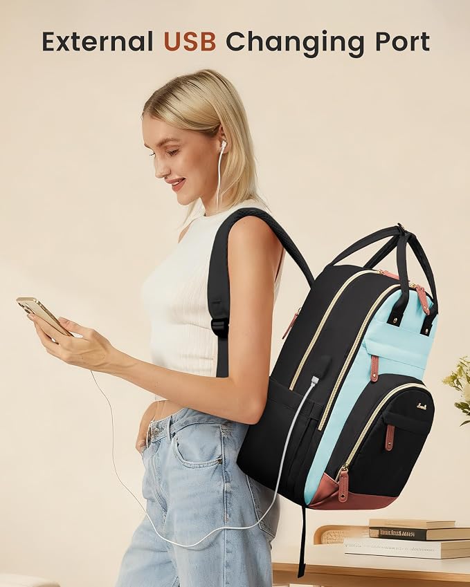 LOVEVOOK Backpack for Women, Laptop Backpack Women, Fits 15.6 Inch Laptop Bag - Image 2