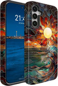 Compatible for Samsung Galaxy S25 FE 5G Case, Dual Layer Heavy Duty 2 in 1 by BSMOSPER