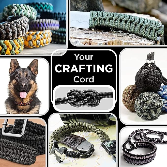 TECEUM Reflective Paracord Rope 1000 – 1000ft/200ft/100ft/50ft – 40+ Colors – - Image 4