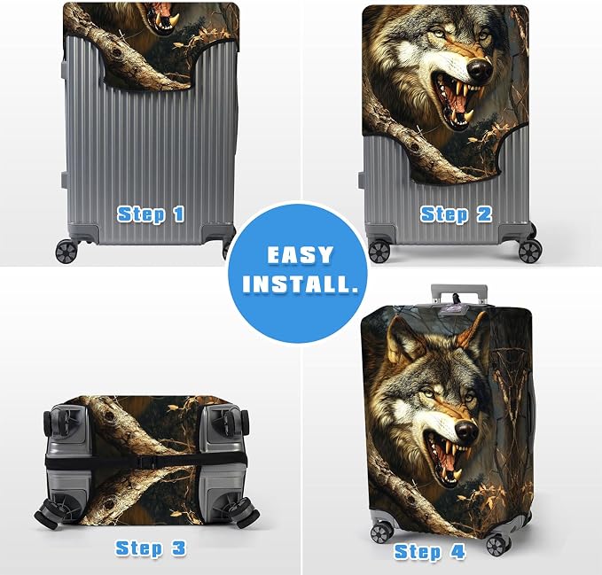 Luggage Cover Protector for 19-20 Inch Suitcases, TSA Approved Elastic Travel - Image 6