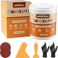 Wood Filler, Wood Repair Kit, 16 Ounce Paintable & Stainable Wood Putty Filler by aididan