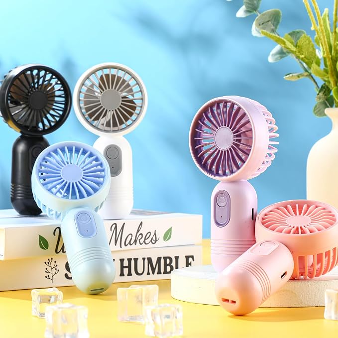 Rossesay 36 Pcs Mini Portable Fan Bulk Cute Handheld Lightweight Small Little - Image 4