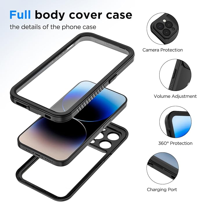 Lanenas for iPhone 14 Pro Max Case, 14 Pro Max Waterproof Case - Image 2