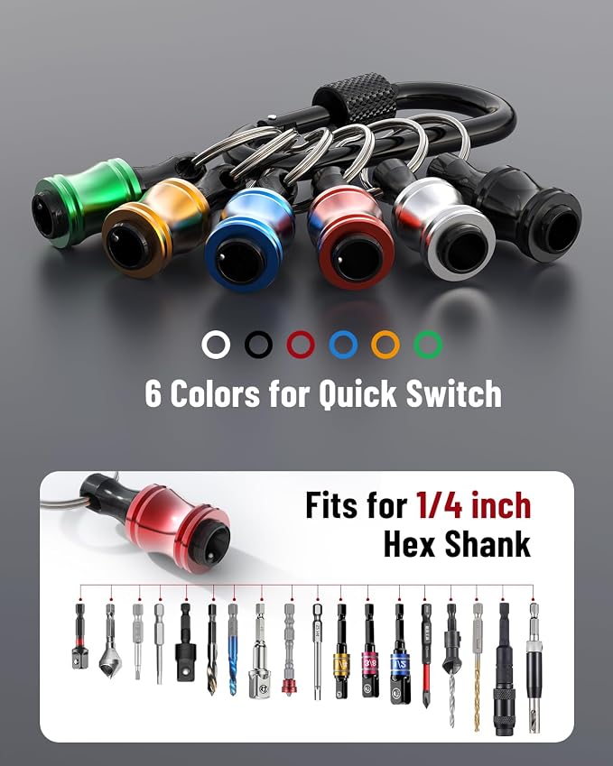 katerk 18pcs Bit Holder with Carabiner Socket - Image 4