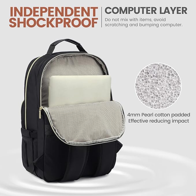LOVEVOOK Laptop Backpack for Women 18.4 inch, Cute Womens Travel Backpack Purse - Image 4