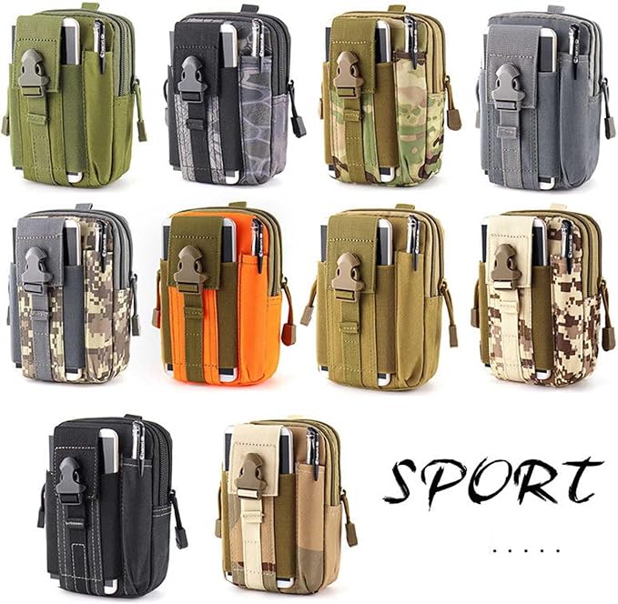Belt Pouch, Tactical Molle Phone Pouch EDC Utility Pouches Waist Bag, Small - Image 6