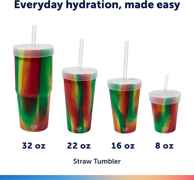 Silicone Straw Tumbler - 32 oz Unbreakable - Image 4