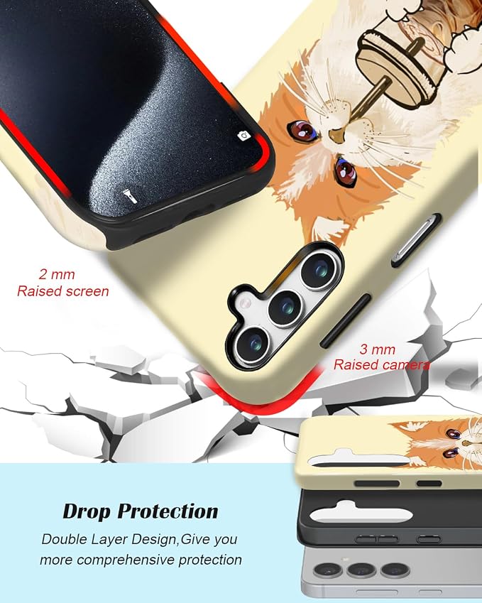 Compatible for Samsung Galaxy S26 Plus 5G Case, Dual Layer Heavy Duty 2 in 1 - Image 3