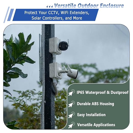 NineLeaf White Junction Box, IP65 Waterproof ABS Plastic Electrical Enclosure - Image 2