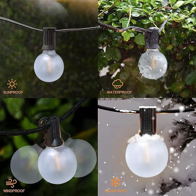 GOOTHY Outdoor LED String Lights, 50Ft - Image 3
