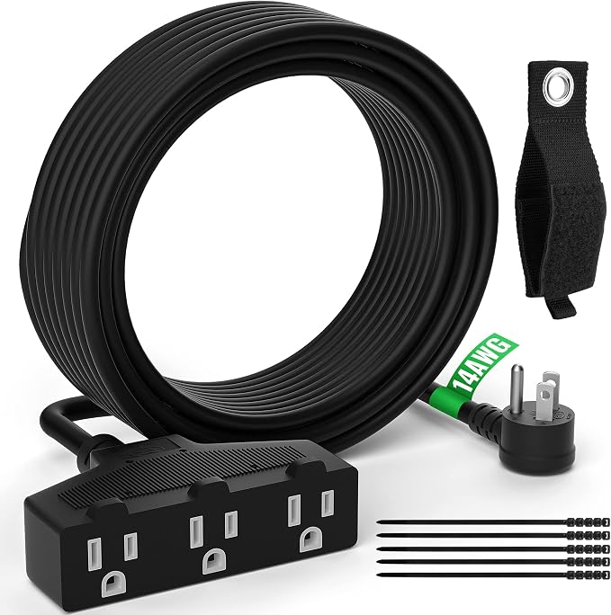 Outdoor Extension Cord 40 Ft by Elecan